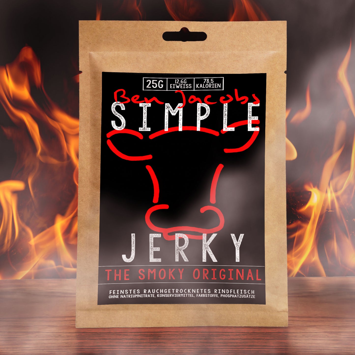 Simple Jerky - Den Rökiga Originalet (25g)