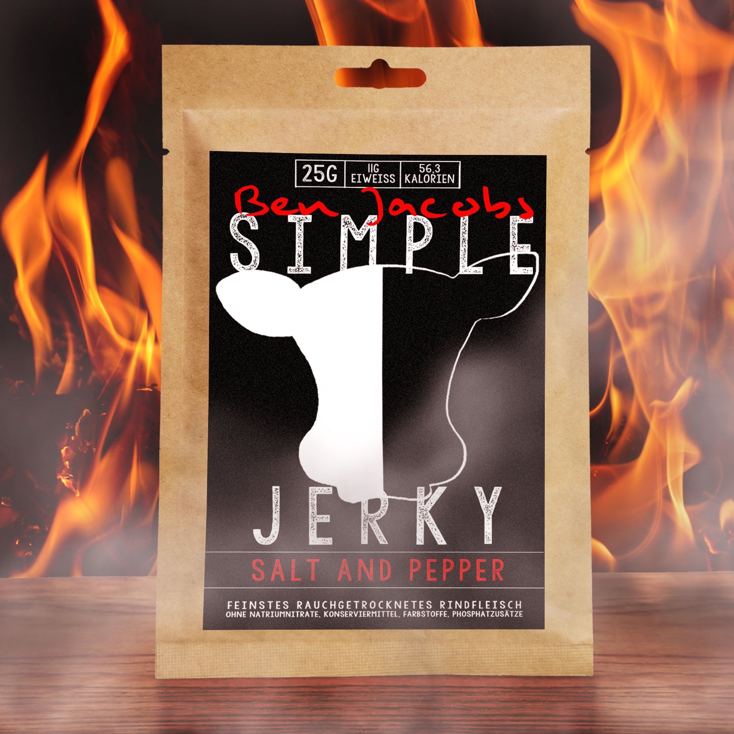 Nötkött Jerky - Salt & Peppar