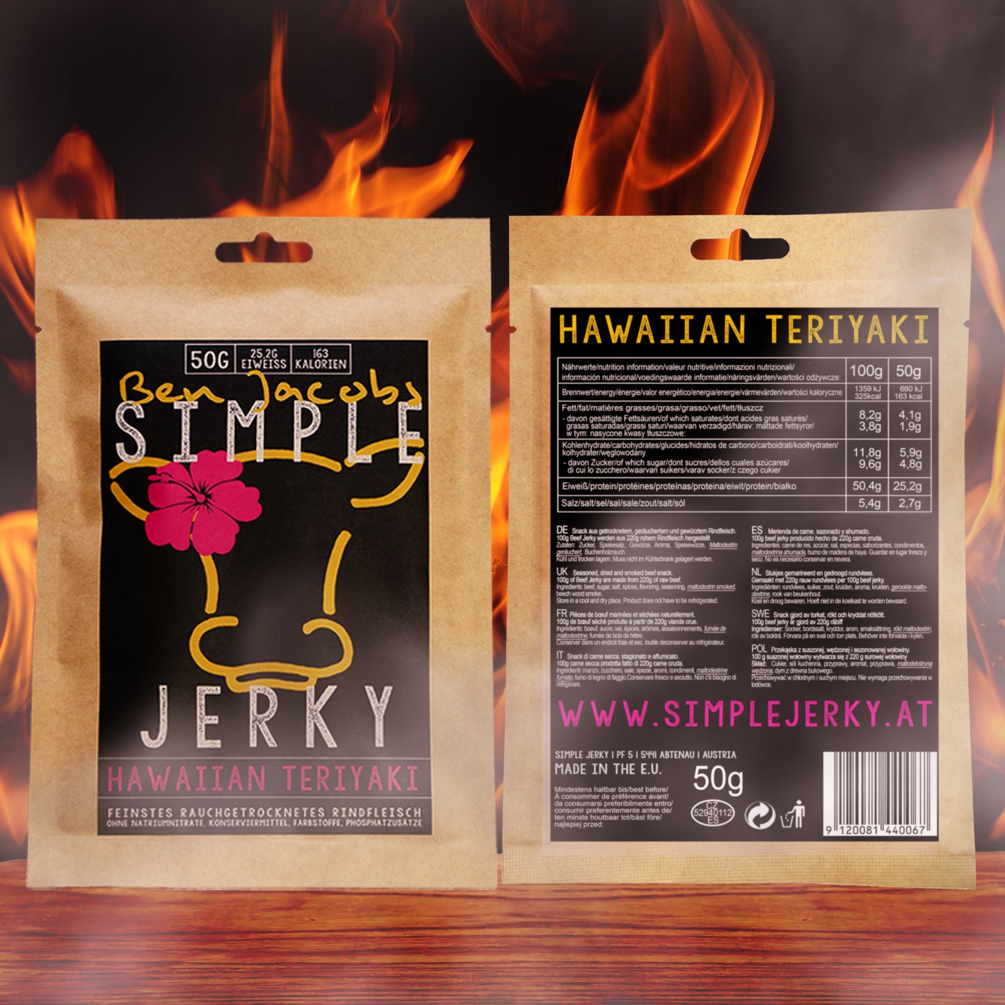 Enkel Jerky - Provbox (6 sorter)